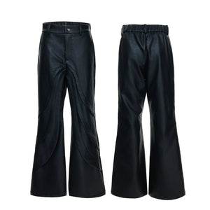 Deconstructed Faux Leather Pants | Avant-Garde Style - main image 2