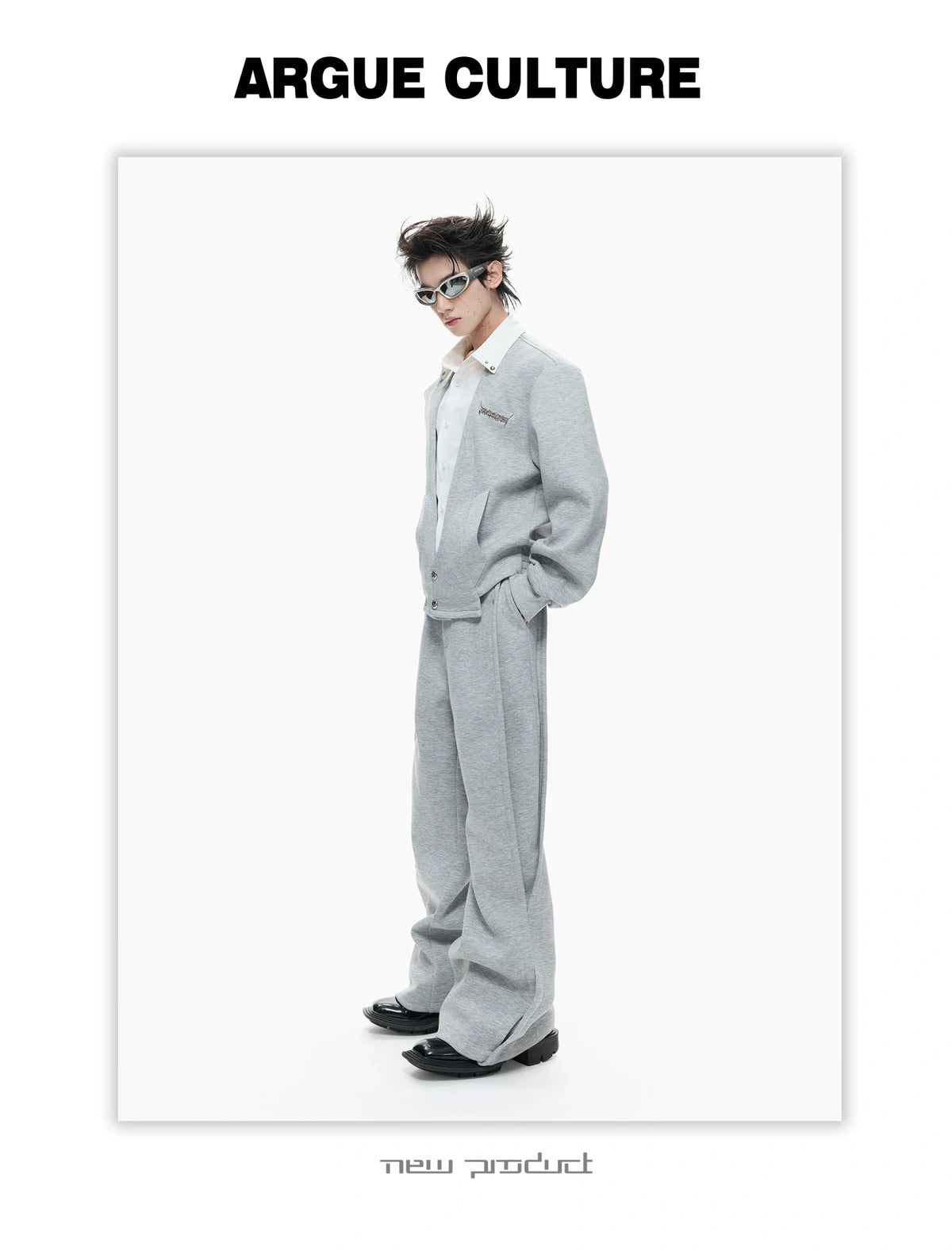 Layered V-Neck Cardigan Top and Pants Co-Ord - description image 5