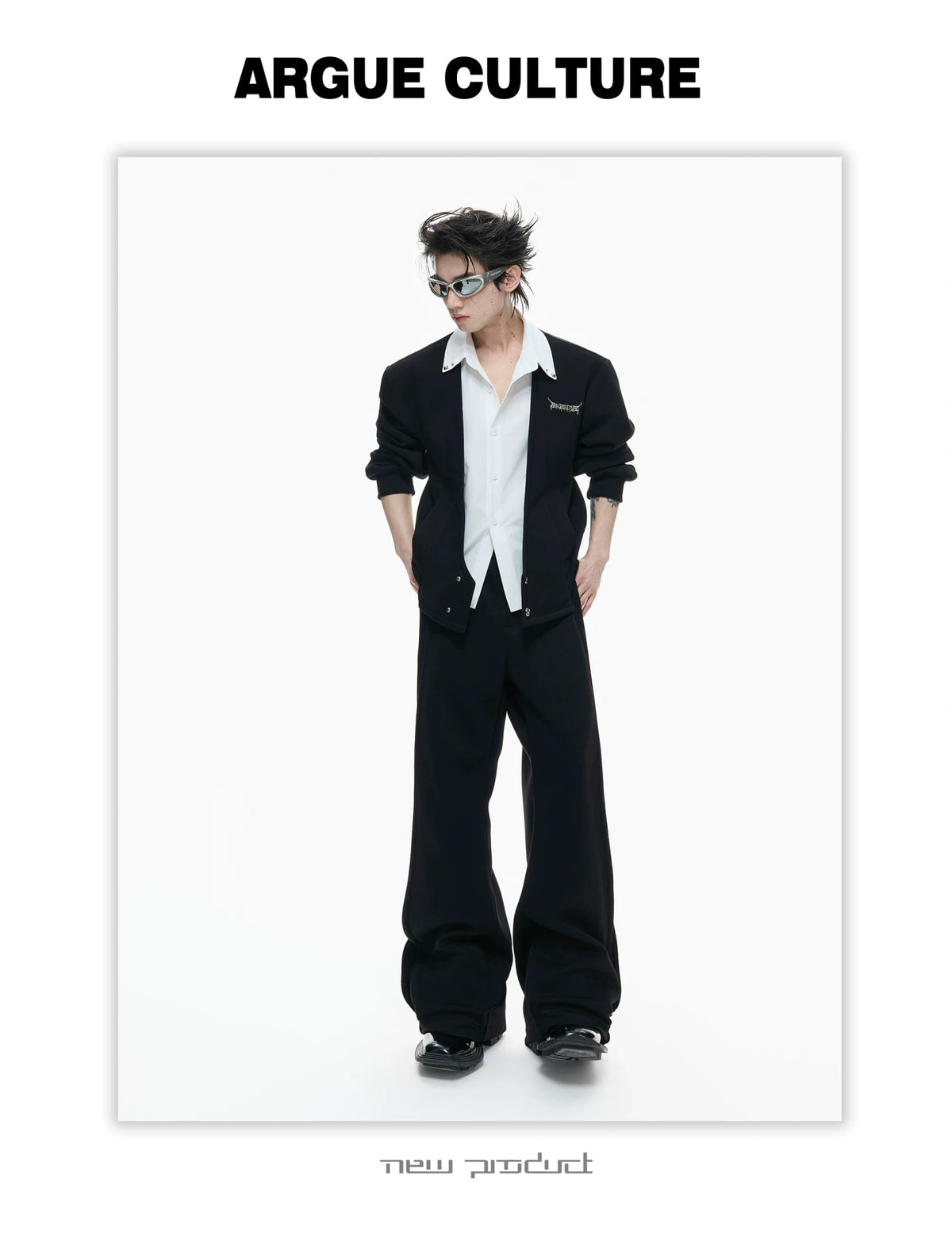 Layered V-Neck Cardigan Top and Pants Co-Ord - description image 14