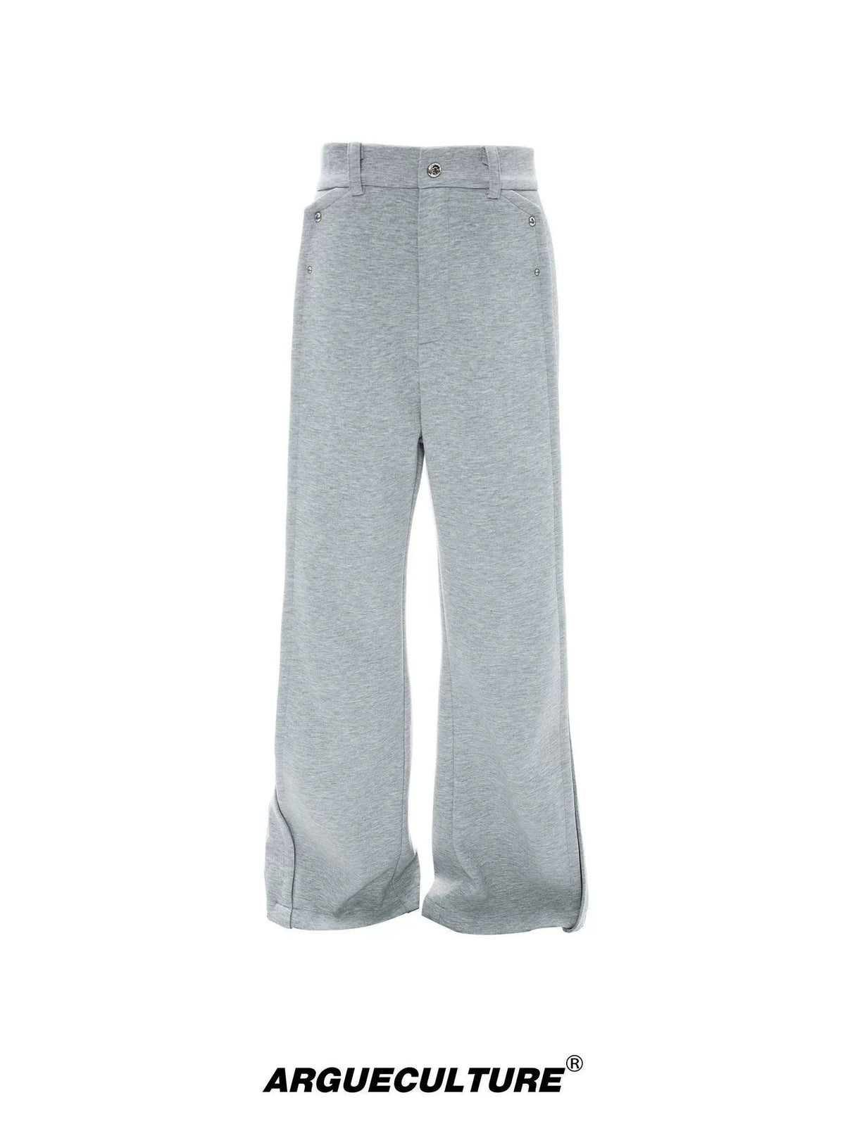 Layered V-Neck Cardigan Top and Pants Co-Ord - Gray Pants