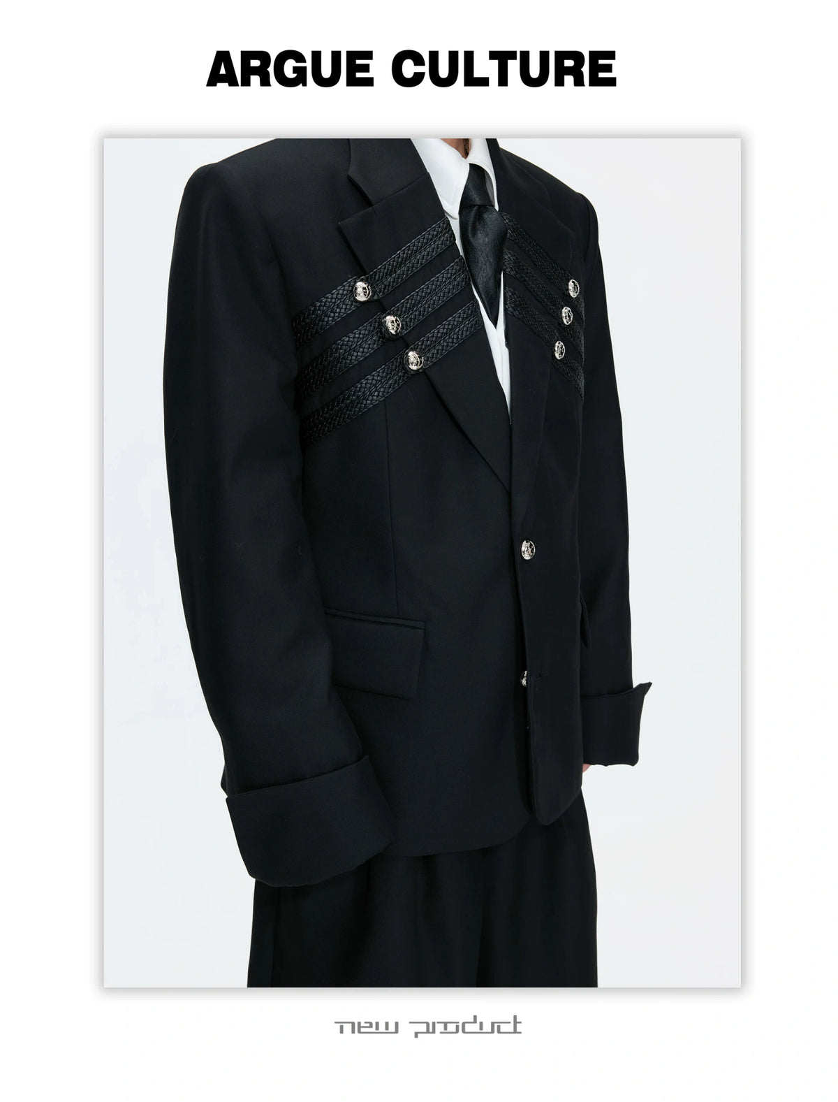 Metal-Detail Wide-Lapel Suit Separates | Avant-Garde - description image 14