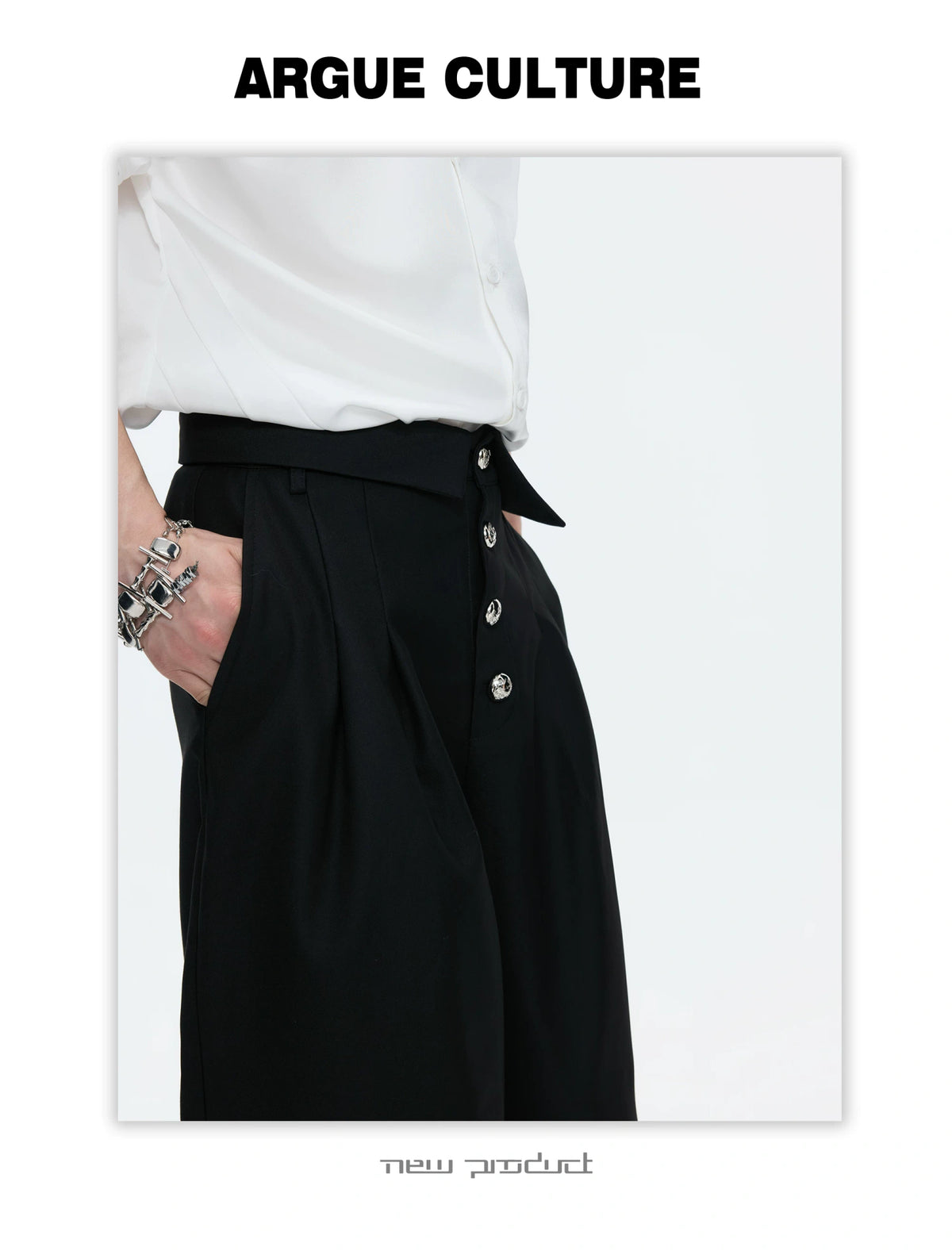 Metal-Detail Wide-Lapel Suit Separates | Avant-Garde - description image 17