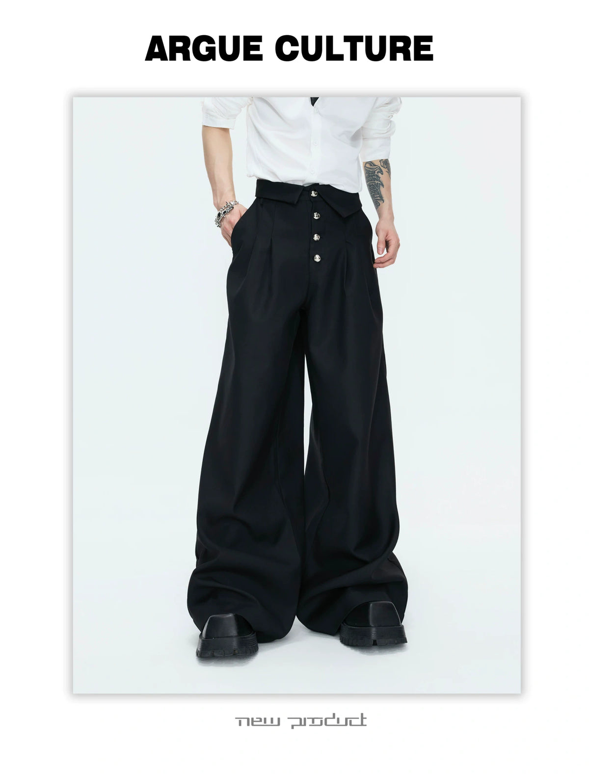 Metal-Detail Wide-Lapel Suit Separates | Avant-Garde - description image 18