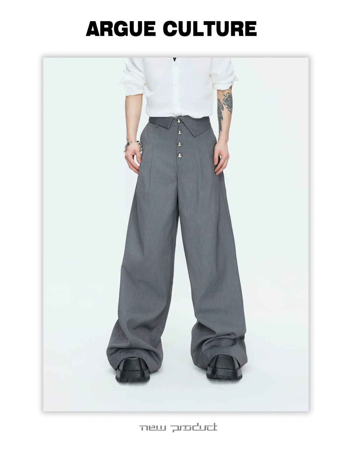 Metal-Detail Wide-Lapel Suit Separates | Avant-Garde - description image 19