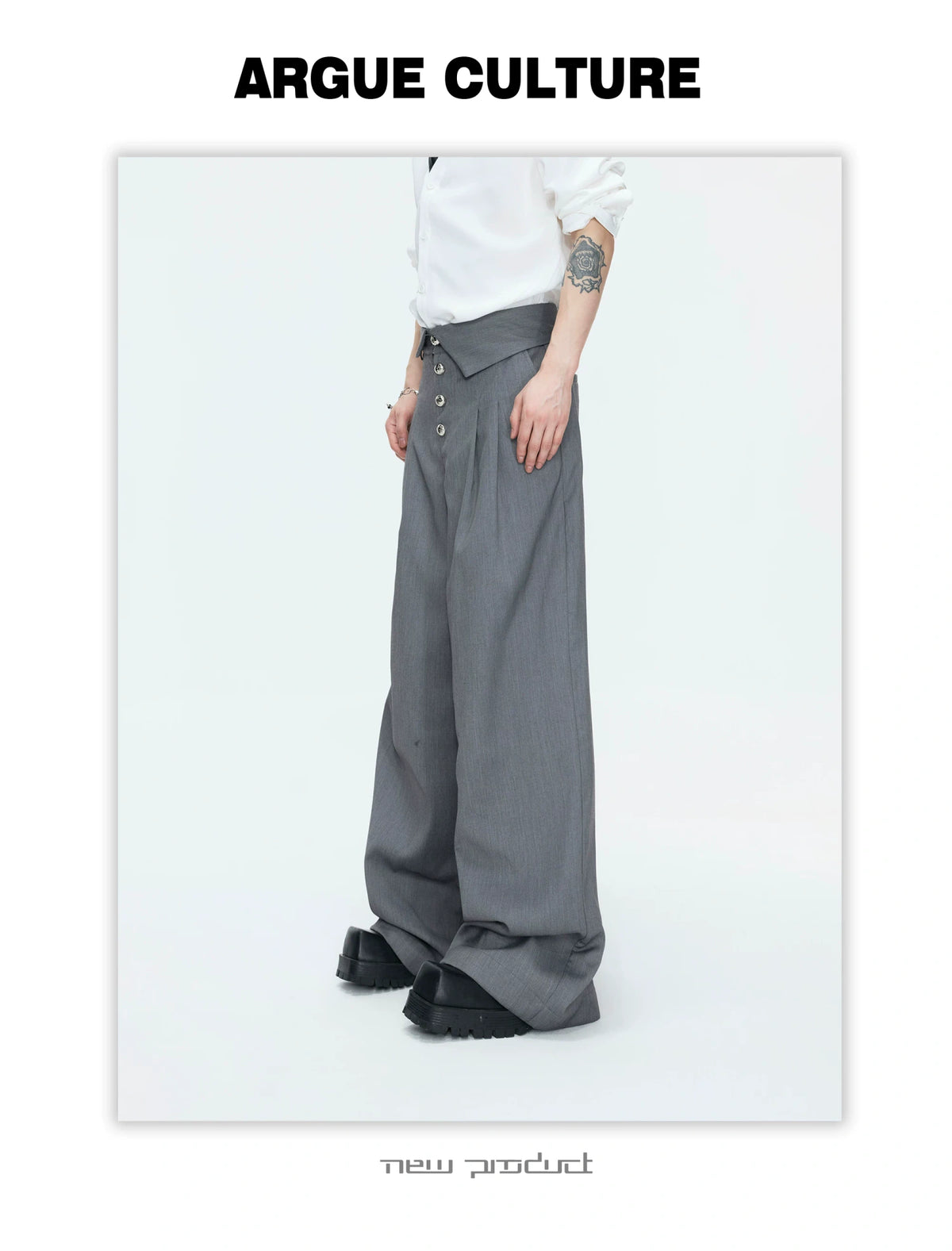 Metal-Detail Wide-Lapel Suit Separates | Avant-Garde - description image 20
