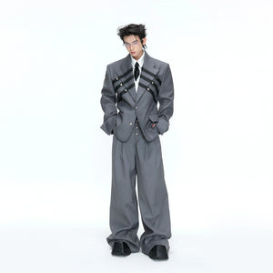 Metal-Detail Wide-Lapel Suit Separates | Avant-Garde - main image 1