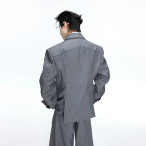 Metal-Detail Wide-Lapel Suit Separates | Avant-Garde - main image 3