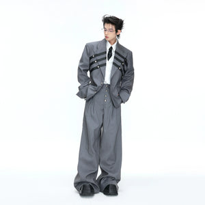 Metal-Detail Wide-Lapel Suit Separates | Avant-Garde - main image 5