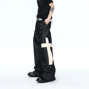 Cross-Detail Double-Breasted Cotton Polo Set - main image 5