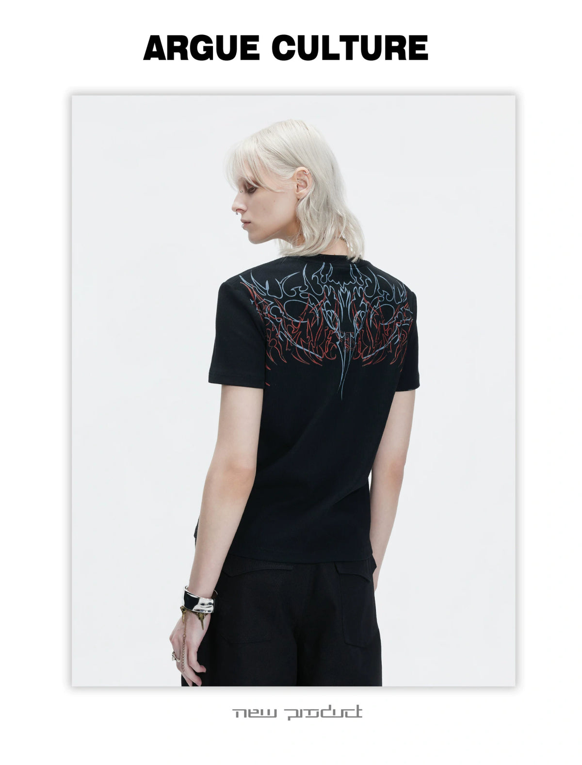 Unisex Gothic Rivet Graphic T-Shirt | Cotton Blend - description image 12