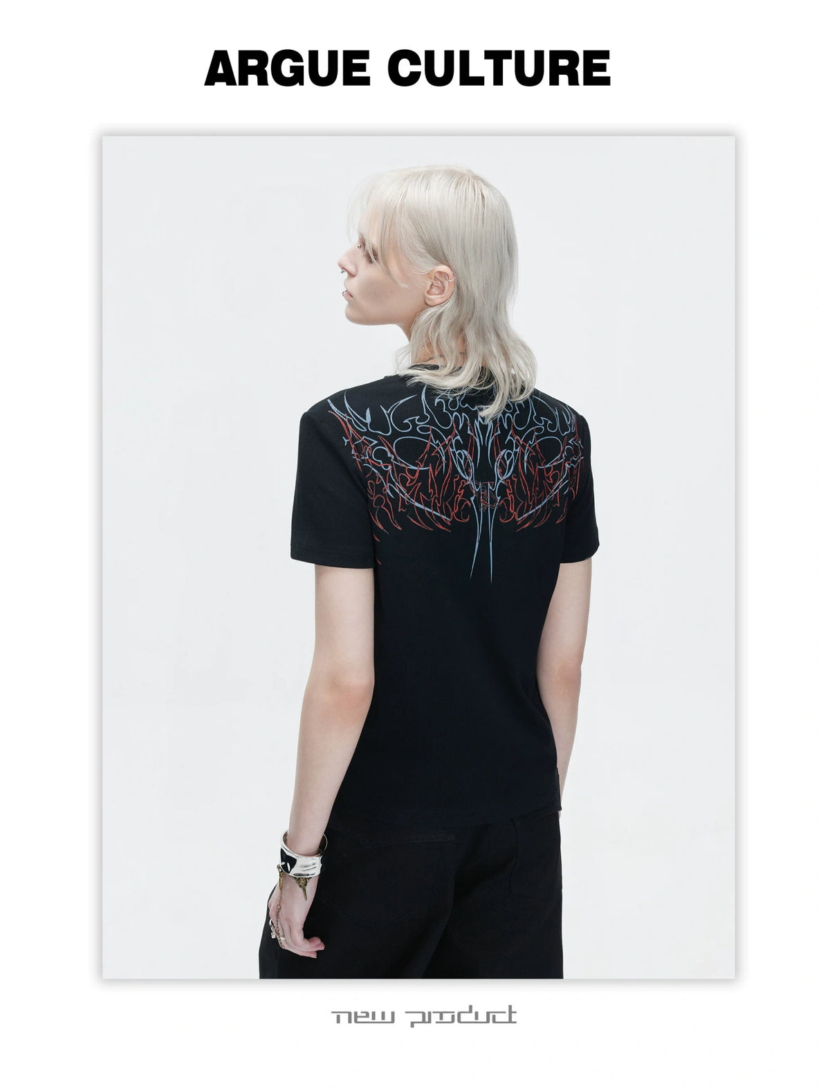 Unisex Gothic Rivet Graphic T-Shirt | Cotton Blend - description image 13