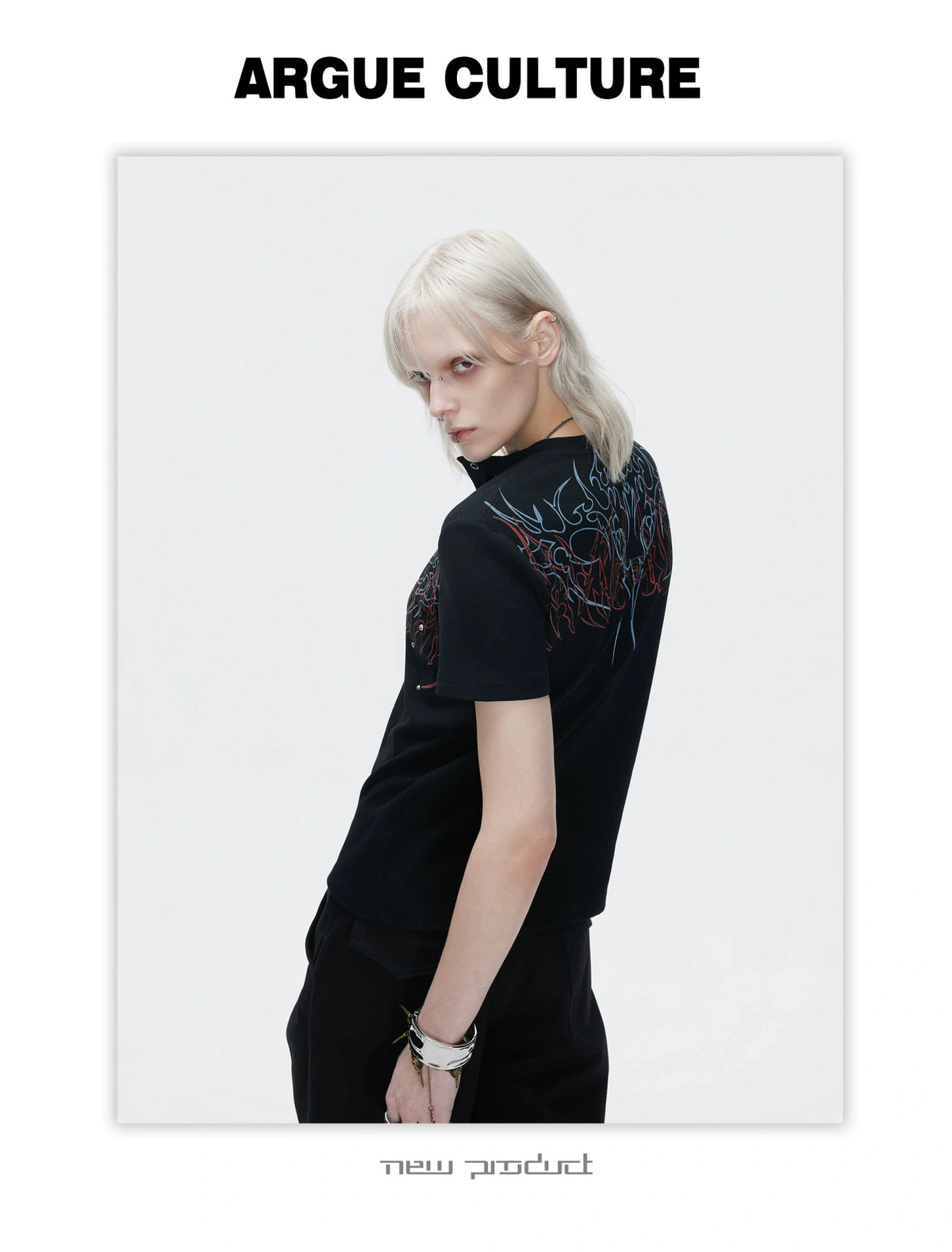 Unisex Gothic Rivet Graphic T-Shirt | Cotton Blend - description image 14