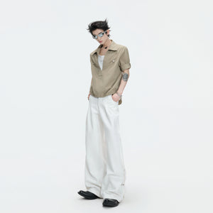 Mock-Layered Utility Shirt in Cotton Lyocell - main image 4