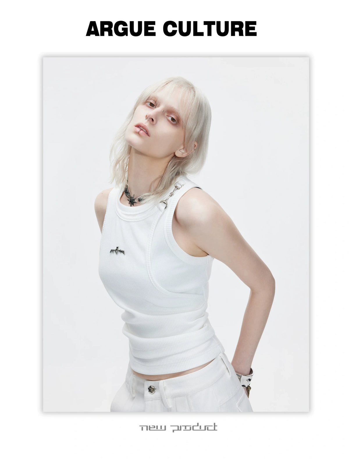Faux-Layer Ribbed Tank with Metal Hardware - description image 9