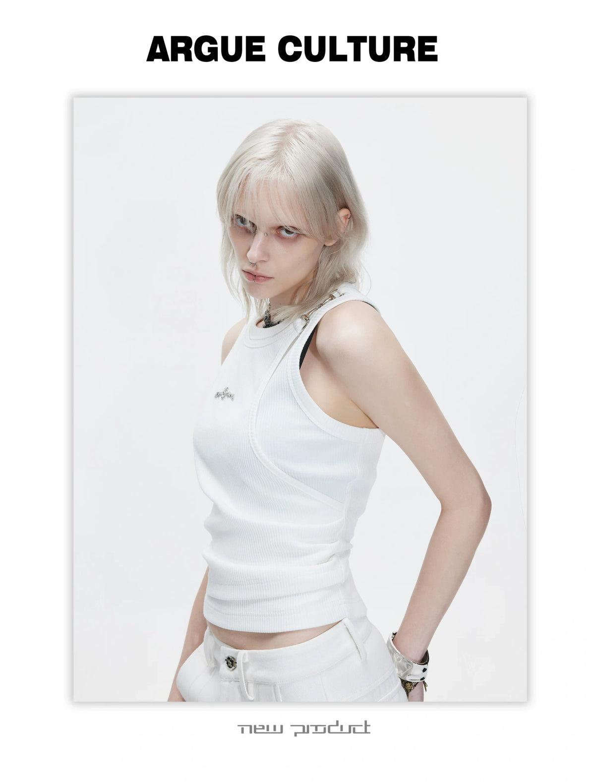 Faux-Layer Ribbed Tank with Metal Hardware - description image 11
