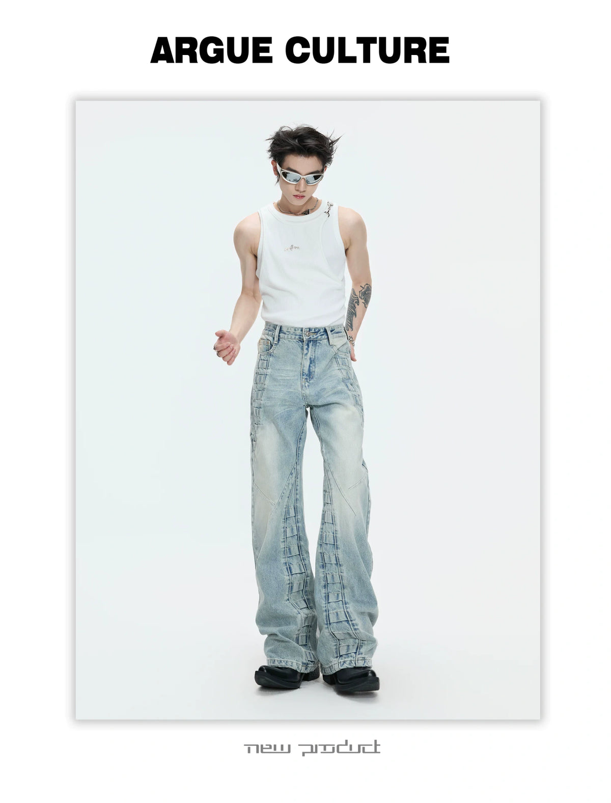 Faux-Layer Ribbed Tank with Metal Hardware - description image 15