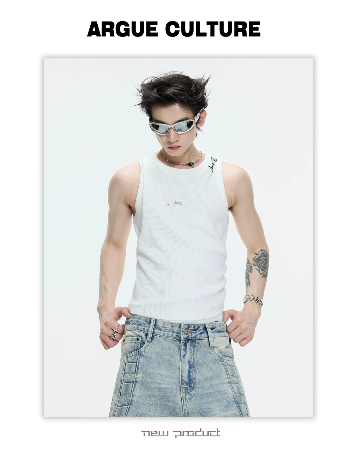 Faux-Layer Ribbed Tank with Metal Hardware - description image 17