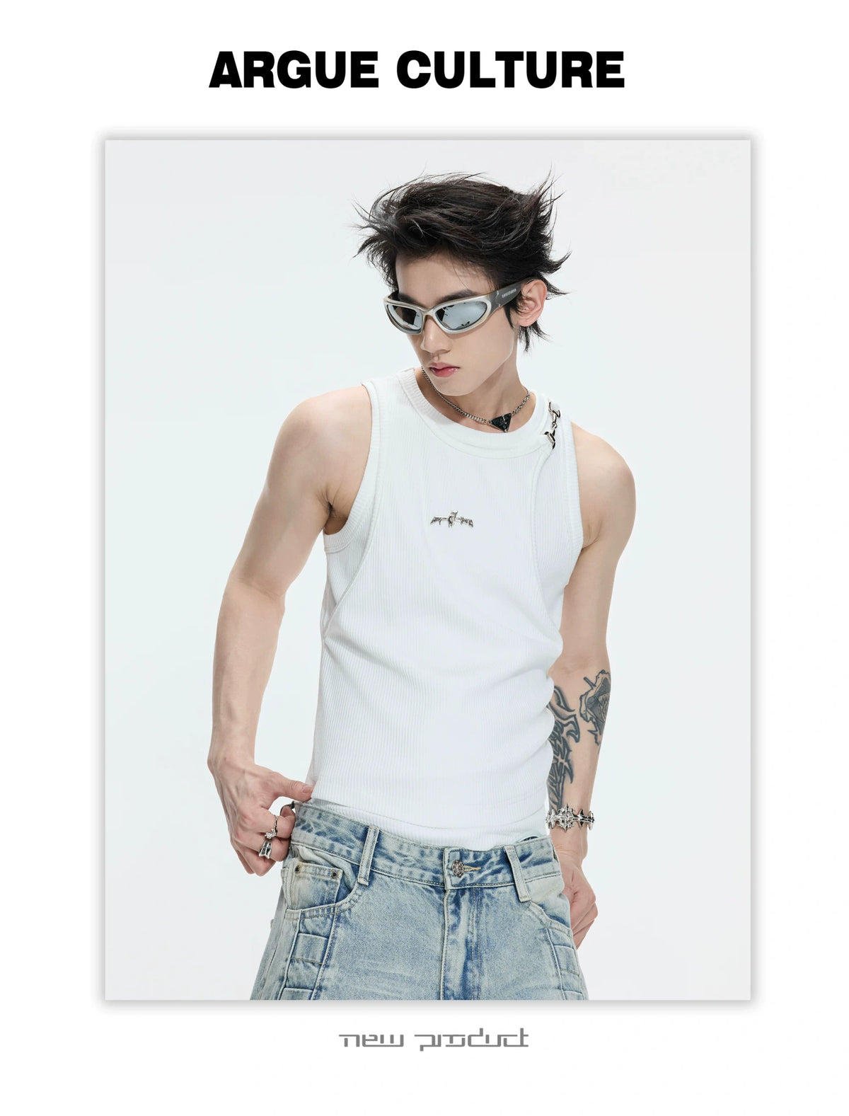 Faux-Layer Ribbed Tank with Metal Hardware - description image 19