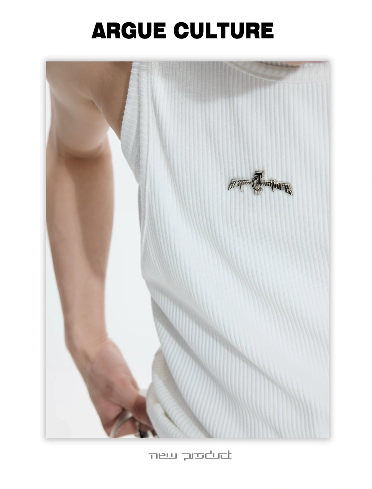 Faux-Layer Ribbed Tank with Metal Hardware - description image 25