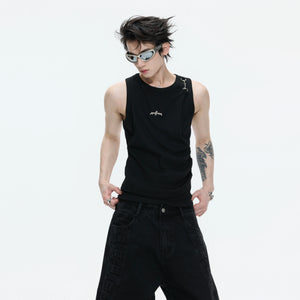 Faux-Layer Ribbed Tank with Metal Hardware - main image 2