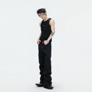 Faux-Layer Ribbed Tank with Metal Hardware - main image 4