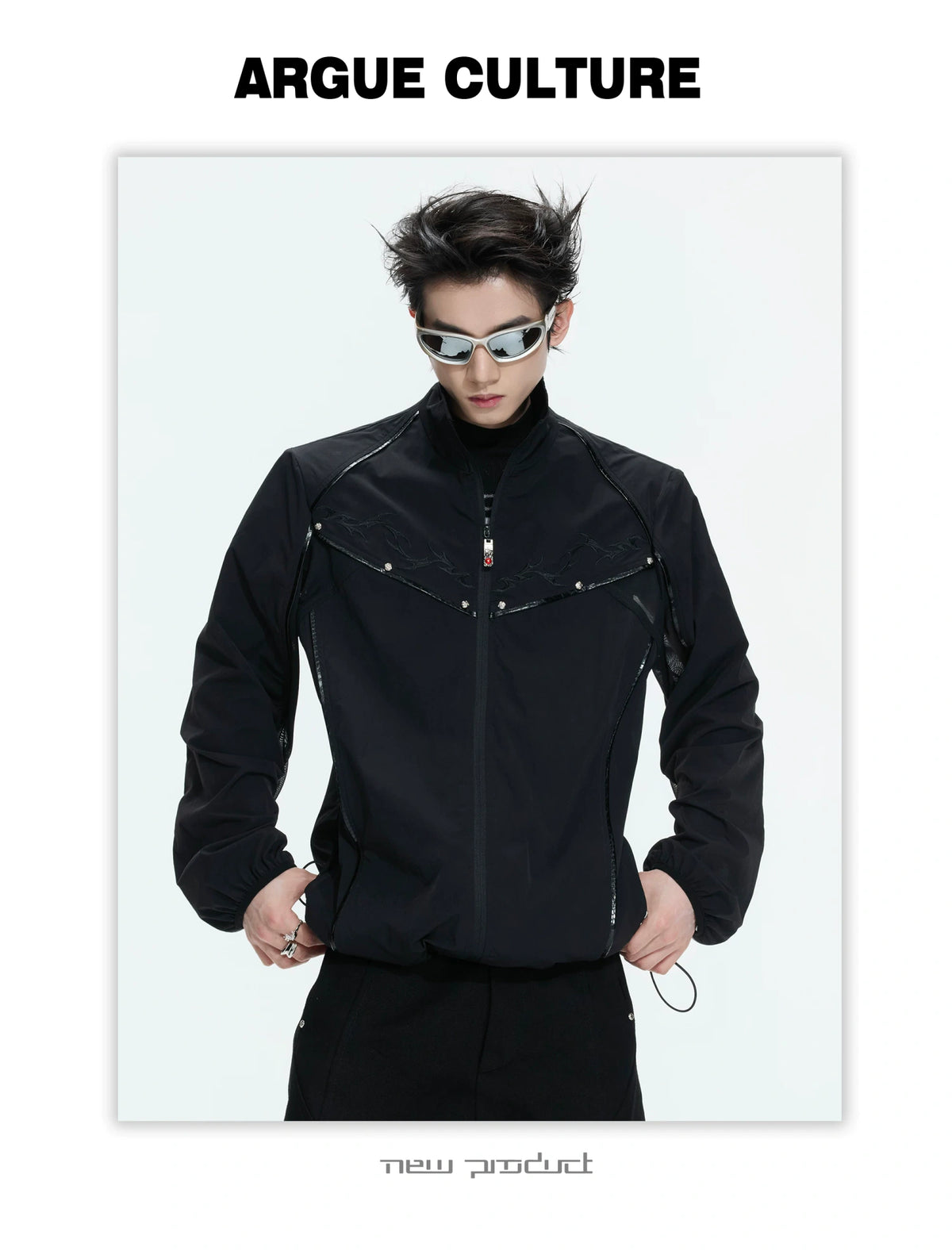 UPF 50+ Embroidered Stand-Collar Sun Jacket - description image 9