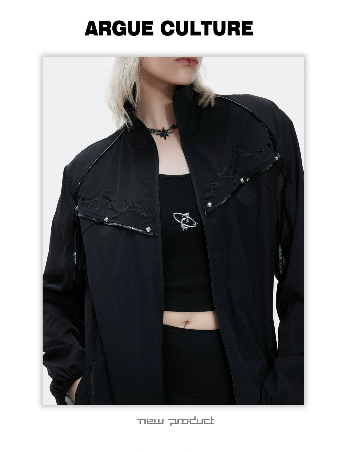 UPF 50+ Embroidered Stand-Collar Sun Jacket - description image 20