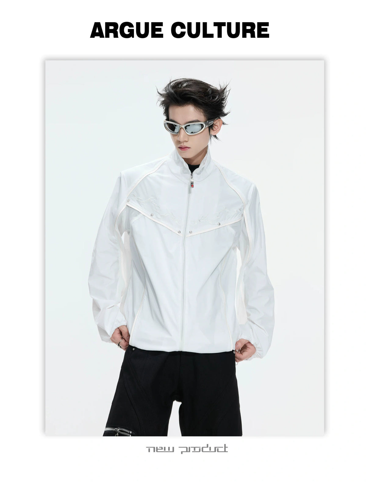 UPF 50+ Embroidered Stand-Collar Sun Jacket - description image 21