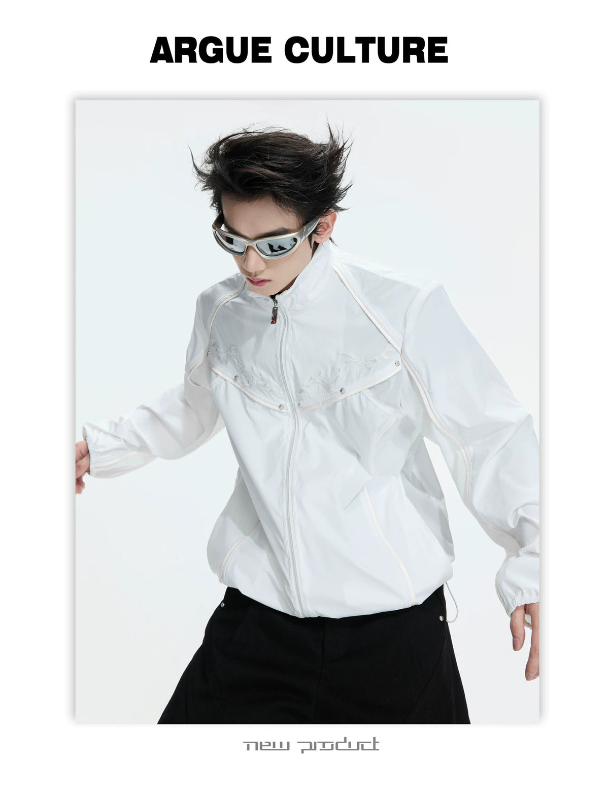 UPF 50+ Embroidered Stand-Collar Sun Jacket - description image 25