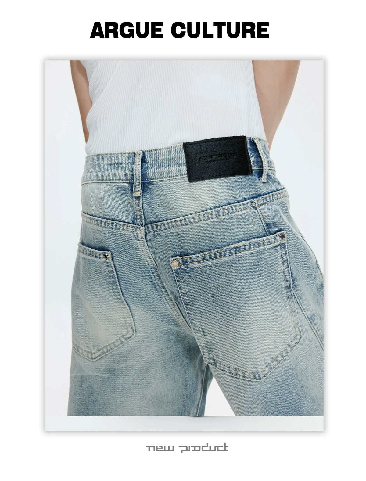 Washed Distressed Wide-Leg Jeans | Sculpted Denim - description image 8
