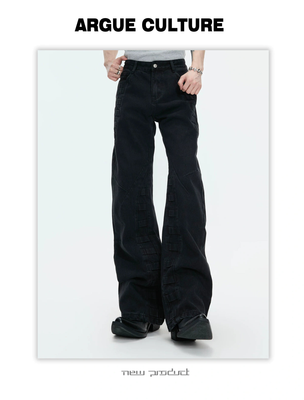 Washed Distressed Wide-Leg Jeans | Sculpted Denim - description image 13