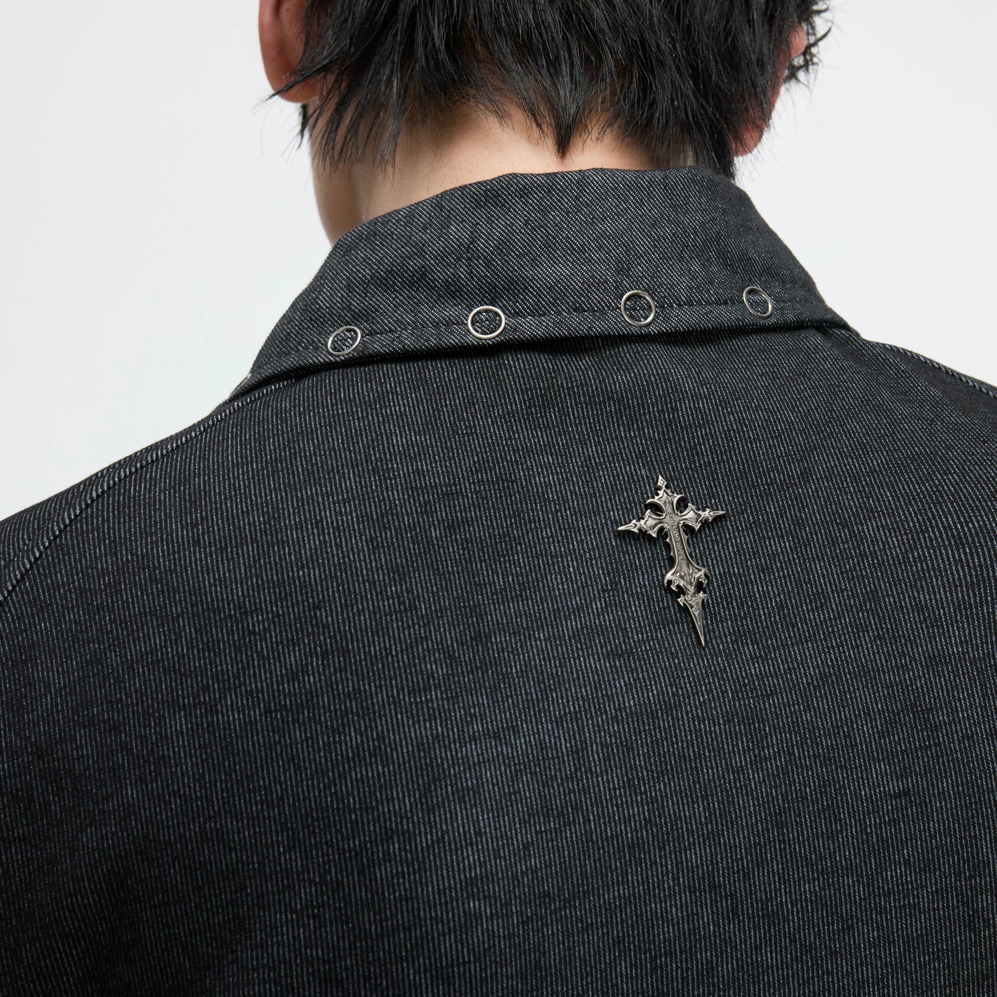 Washed Textured Polo Shirt with Structured Cut - main image 4
