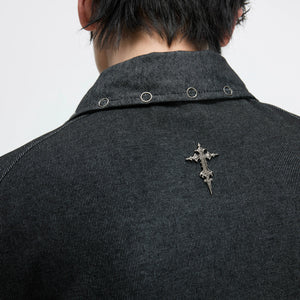 Washed Textured Polo Shirt with Structured Cut - main image 4