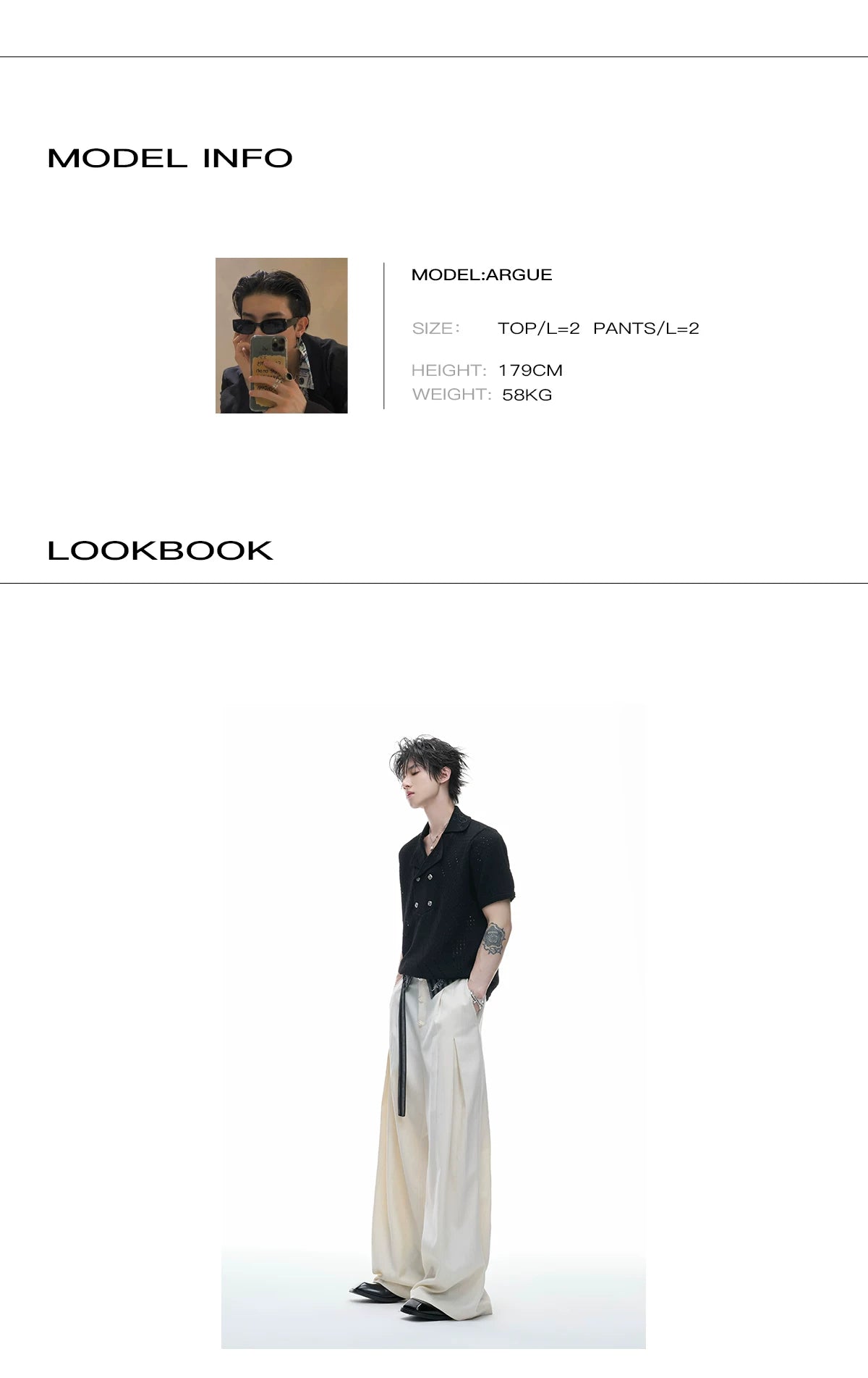 Openwork Embroidered Knit Polo Shirt | Short Sleeve - description image 2