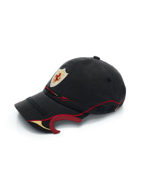 Embroidered Racing Baseball Cap in Washed Cotton Twill - main image 1