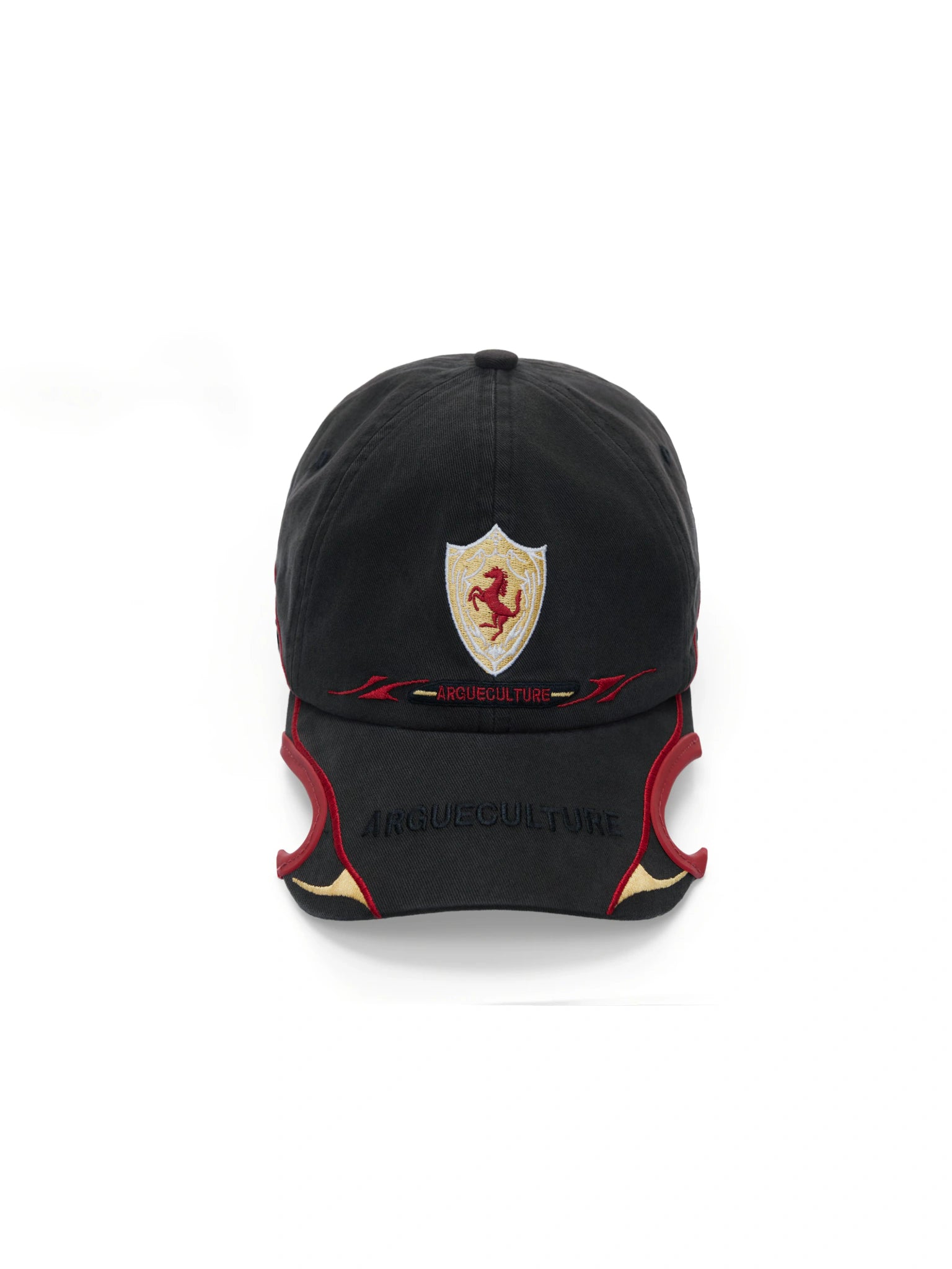 Embroidered Racing Baseball Cap in Washed Cotton Twill - main image 5
