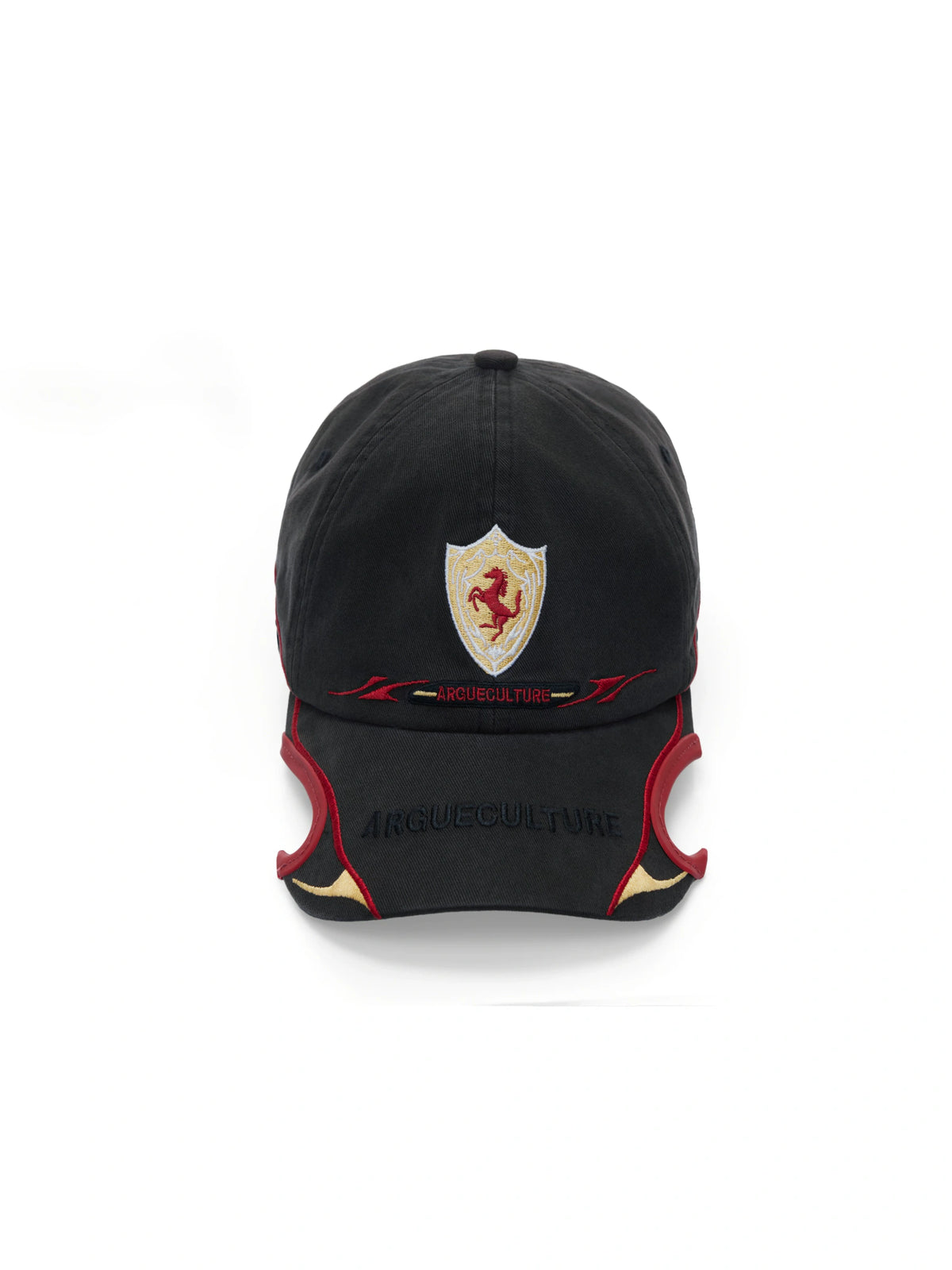 Embroidered Racing Baseball Cap in Washed Cotton Twill - main image 5