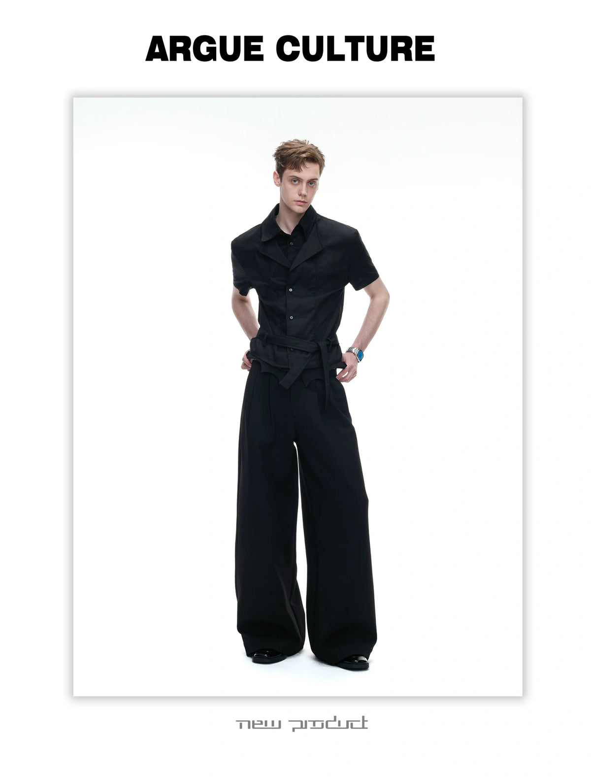 Relaxed Linen-Blend Embroidered Shirt with Spread Collar - description image 8
