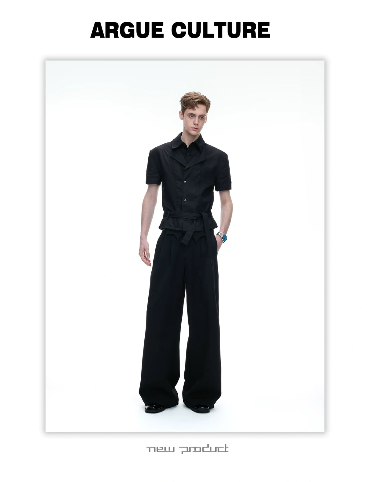 Relaxed Linen-Blend Embroidered Shirt with Spread Collar - description image 10
