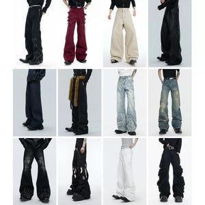 High-Waisted Straight-Leg Wide Pants for Streetwear - main image 3
