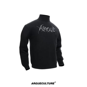 Selectable Stand-Collar Shirt | Long-Sleeve Streetwear - 1421 Black