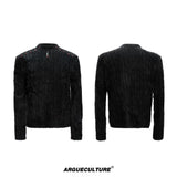Selectable Stand-Collar Shirt | Long-Sleeve Streetwear - 1400 Black