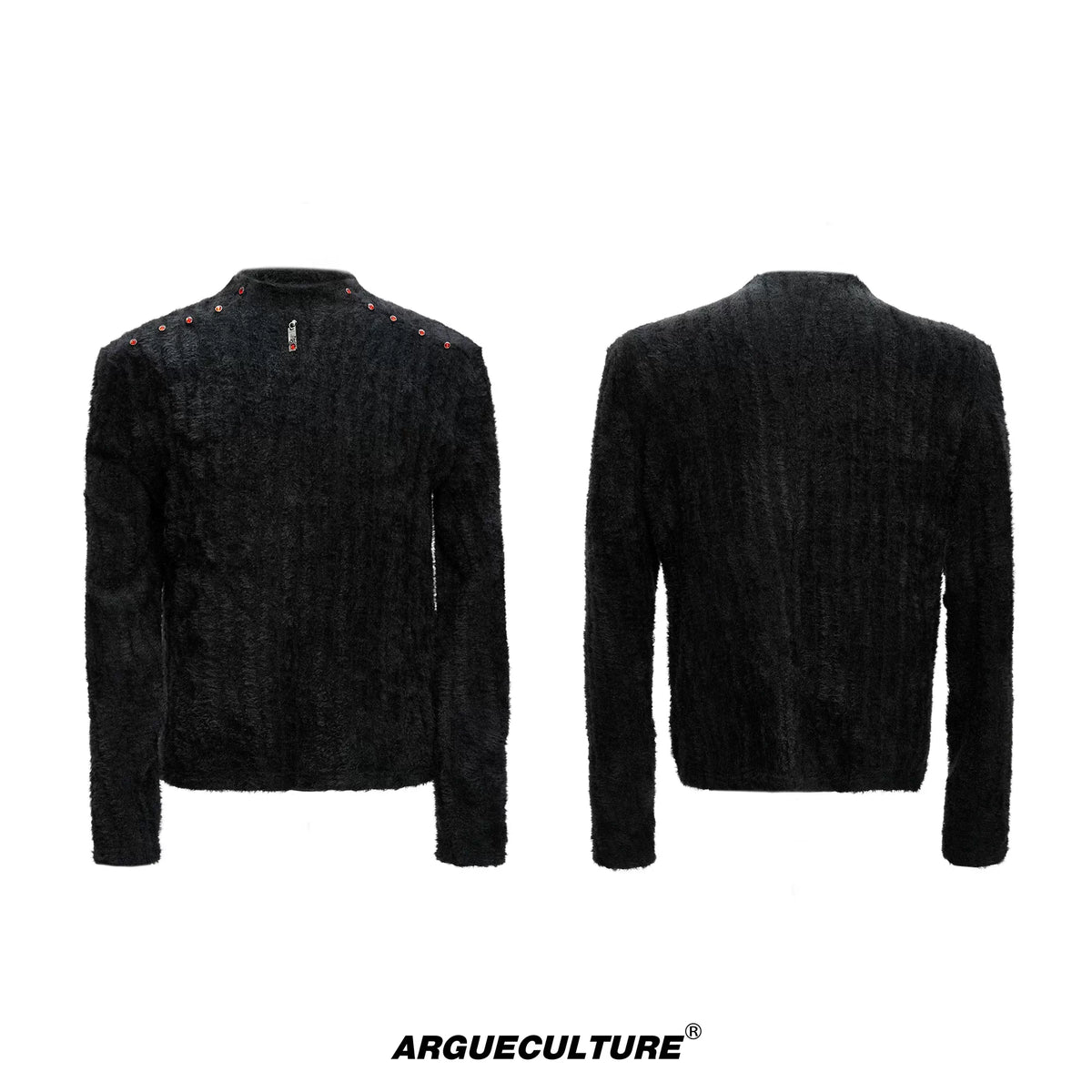 Selectable Stand-Collar Shirt | Long-Sleeve Streetwear - 1400 Black
