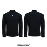 Selectable Stand-Collar Shirt | Long-Sleeve Streetwear - 1491 Black