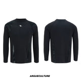Selectable Stand-Collar Shirt | Long-Sleeve Streetwear - 1345 Black