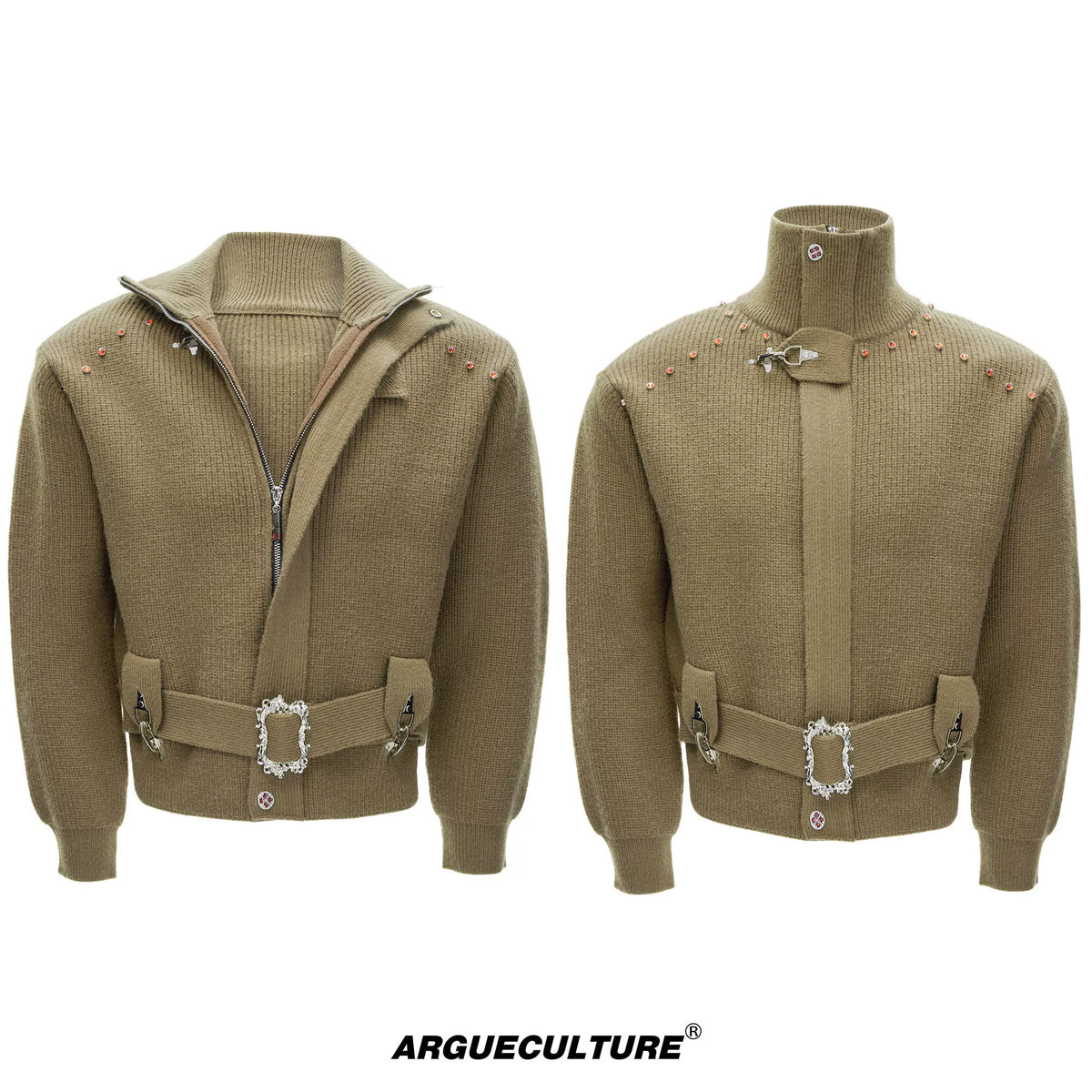 Solid Color Pullover Jacket | Unisex Streetwear - 1362 - Khaki