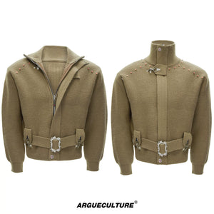 Solid Color Pullover Jacket | Unisex Streetwear - 1362 - Khaki