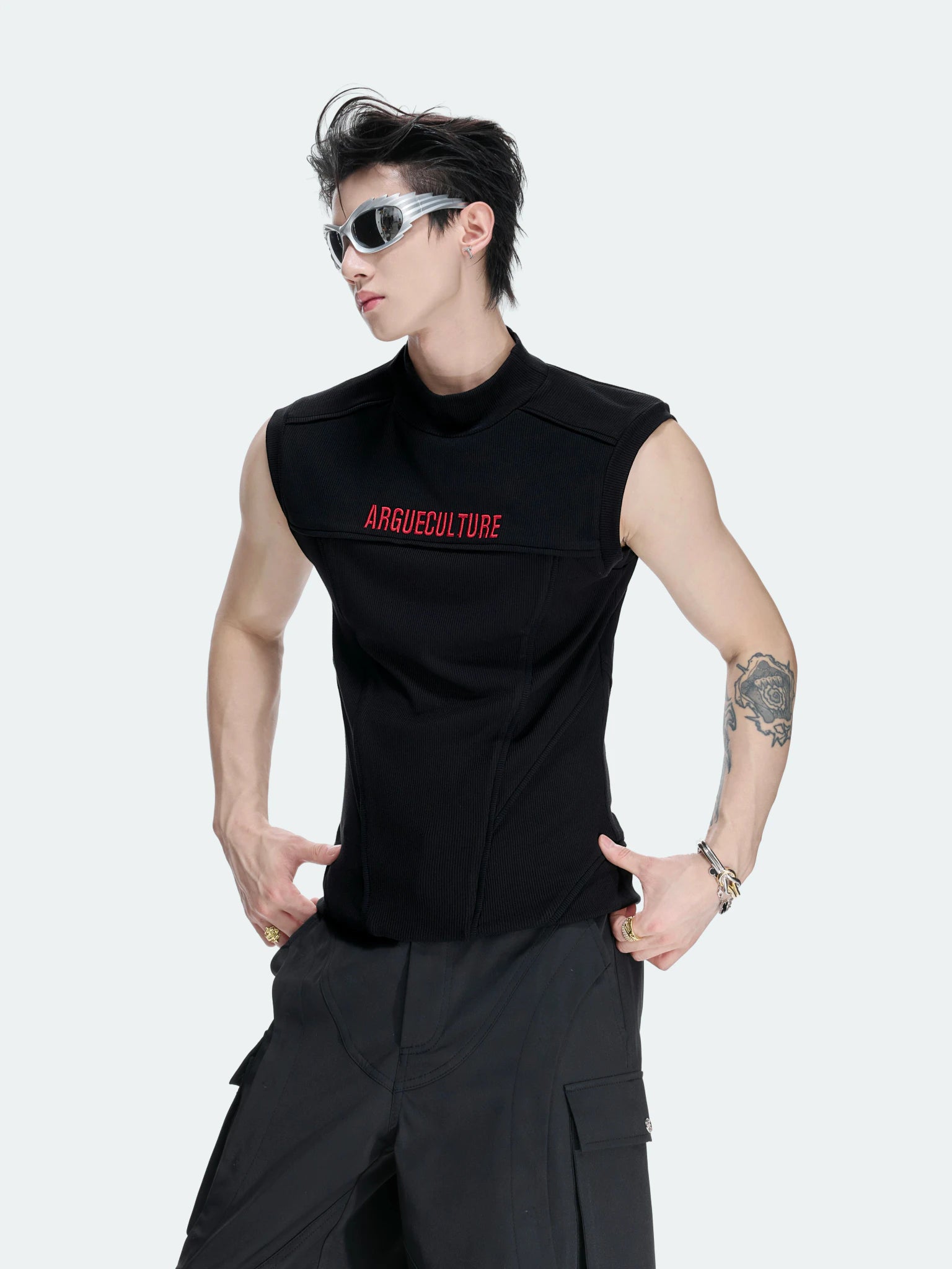 Structured Seam Sleeveless Tank Top | ARGUE CULTURE - main image 1