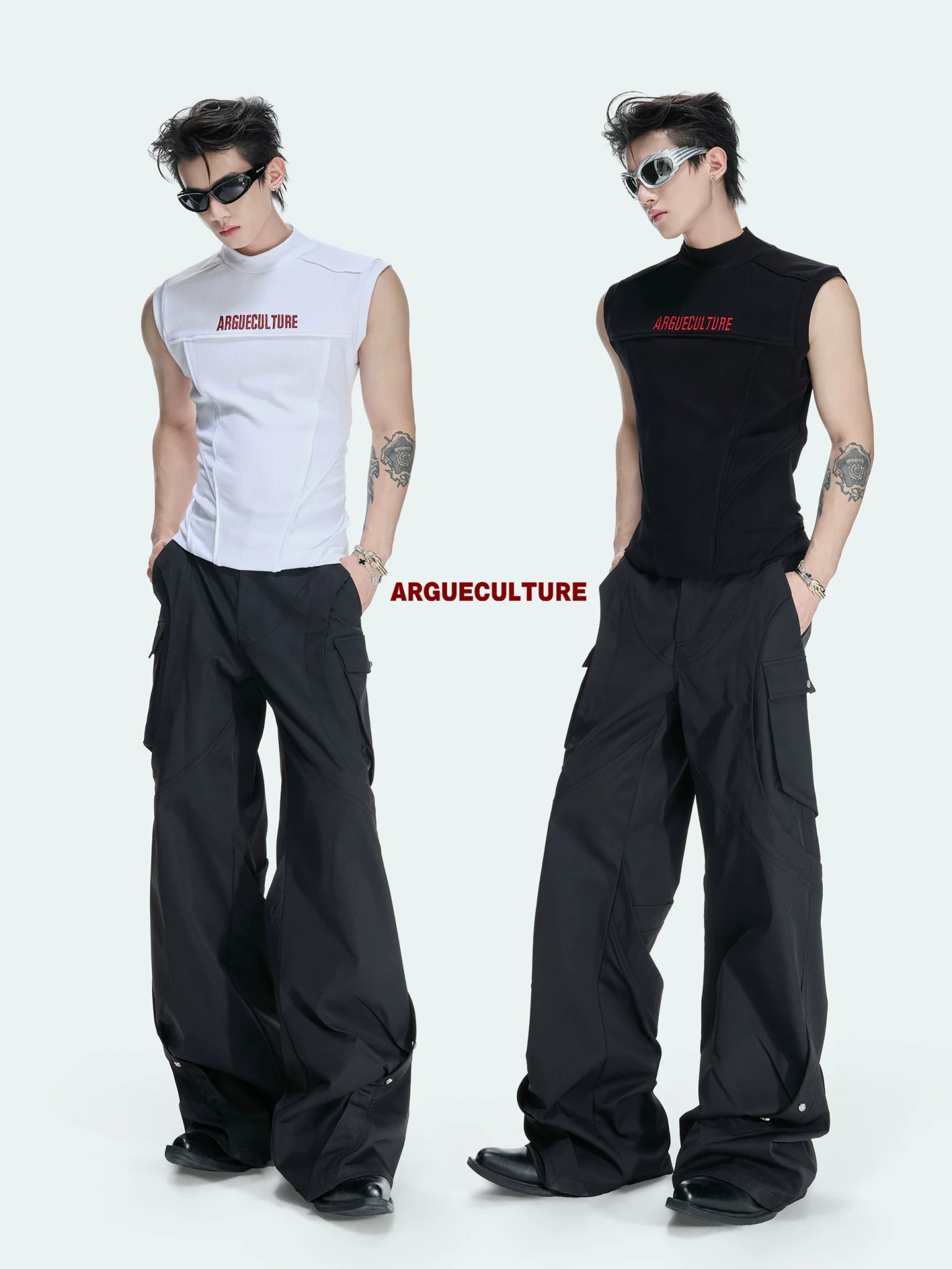 Structured Seam Sleeveless Tank Top | ARGUE CULTURE - main image 3