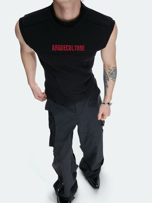 Structured Seam Sleeveless Tank Top | ARGUE CULTURE - main image 4